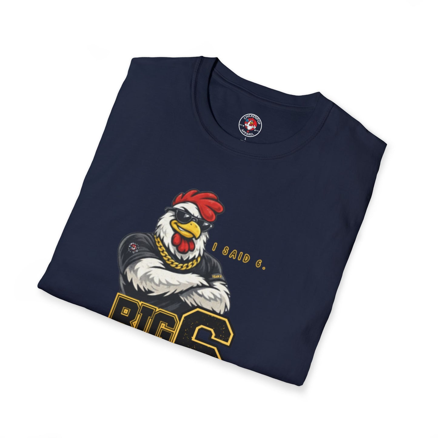 Big 6 Energy Tee – Team 6 | ChickenPop Apparel