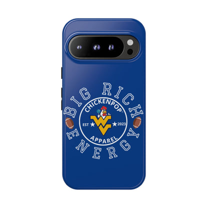 Don’t Be A Devries Funny Chicken Phone Case – Durable Dual-Layer Protection for iPhone, Samsung, Pixel – Matte or Glossy Finish Blue