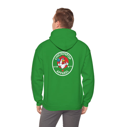 ChickenPop Apparel Logo Hoodie, Unisex Sweatshirt with Naughty Chicken Lollipop Logo, Original Design, Fun Hooded Jumper, Cozy Pullover,