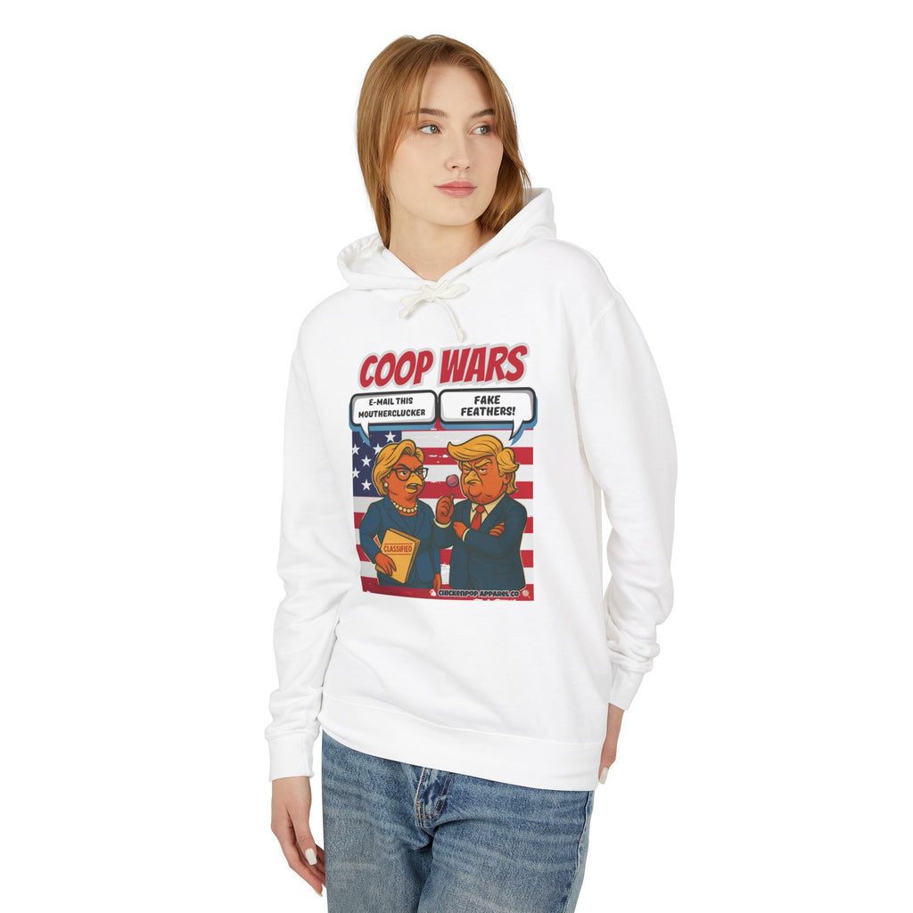 Coop Wars Hoodie – Funny Political Graphic Pullover | Unisex Relaxed Fit | Ethically Made & OEKO-TEX Certified Streetwear