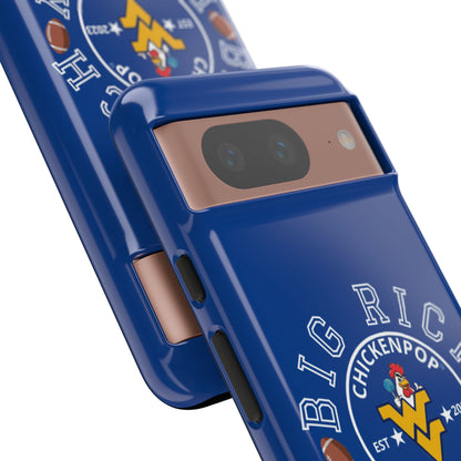 Don’t Be A Devries Funny Chicken Phone Case – Durable Dual-Layer Protection for iPhone, Samsung, Pixel – Matte or Glossy Finish Blue