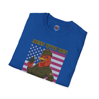 Mess With Hen T-Shirt – Fierce Funny Chicken Tee for Bold Women with Attitude | ChickenPop Apparel
