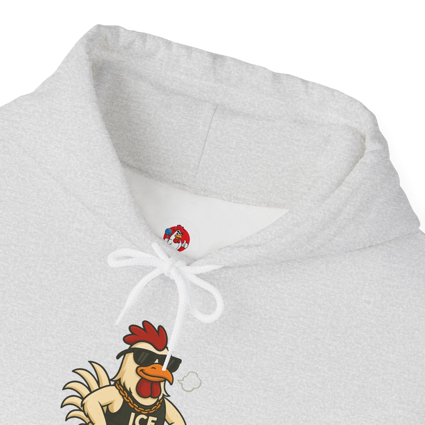 🧊 ICE ICE BABY Funky Chicken Agent Hoodie – Coop Daddy Parody Hoodie for Music & Poultry Fans