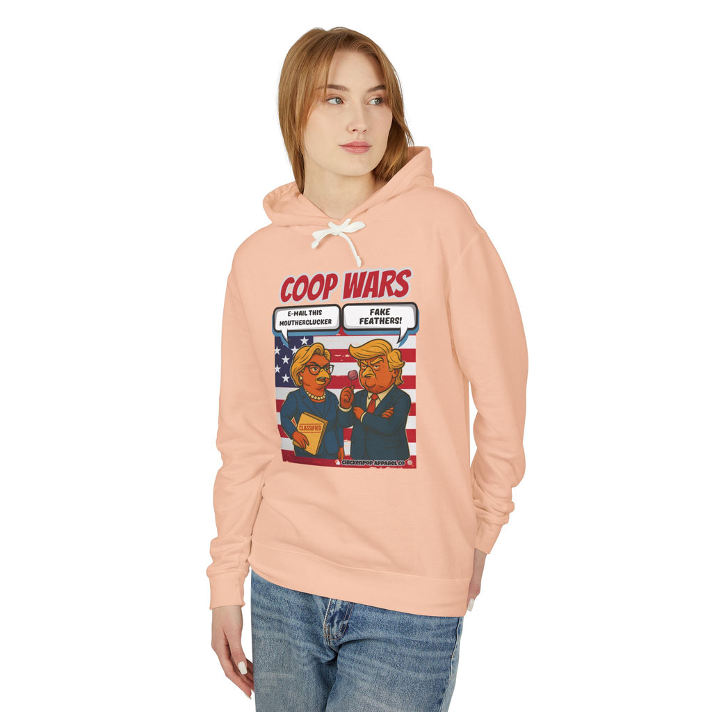 Coop Wars Hoodie – Funny Political Graphic Pullover | Unisex Relaxed Fit | Ethically Made & OEKO-TEX Certified Streetwear