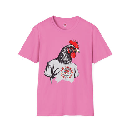 Big Chick Energy Giant Rooster Unisex Tee