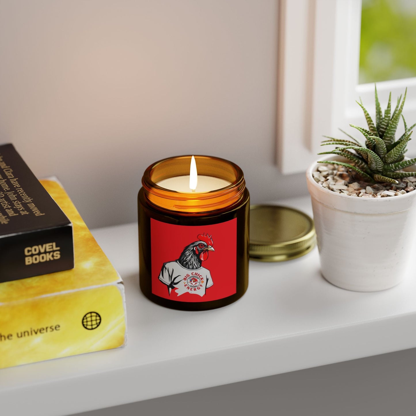 Big Chick Energy Giant Rooster Candle
