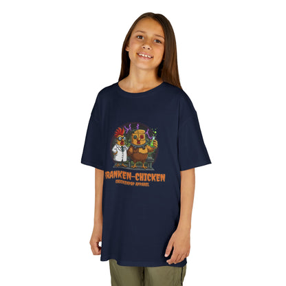 Franken-Chicken T-Shirt: Funny Mad Scientist Chicken Tee | Lil' Cluckers Halloween Costume Apparel