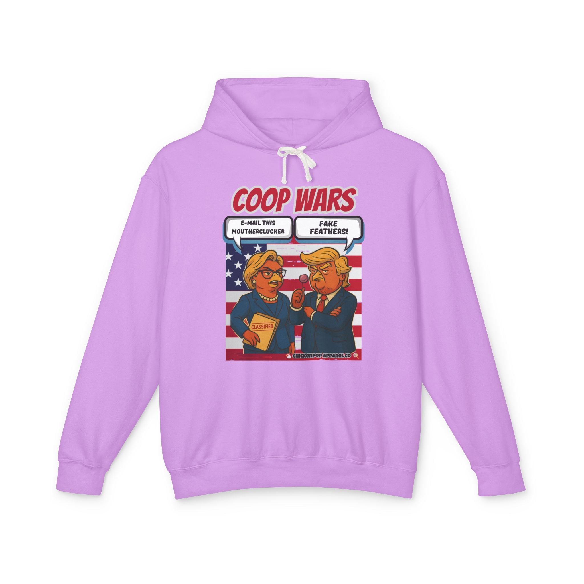 Coop Wars Hoodie – Funny Political Graphic Pullover | Unisex Relaxed Fit | Ethically Made & OEKO-TEX Certified Streetwear