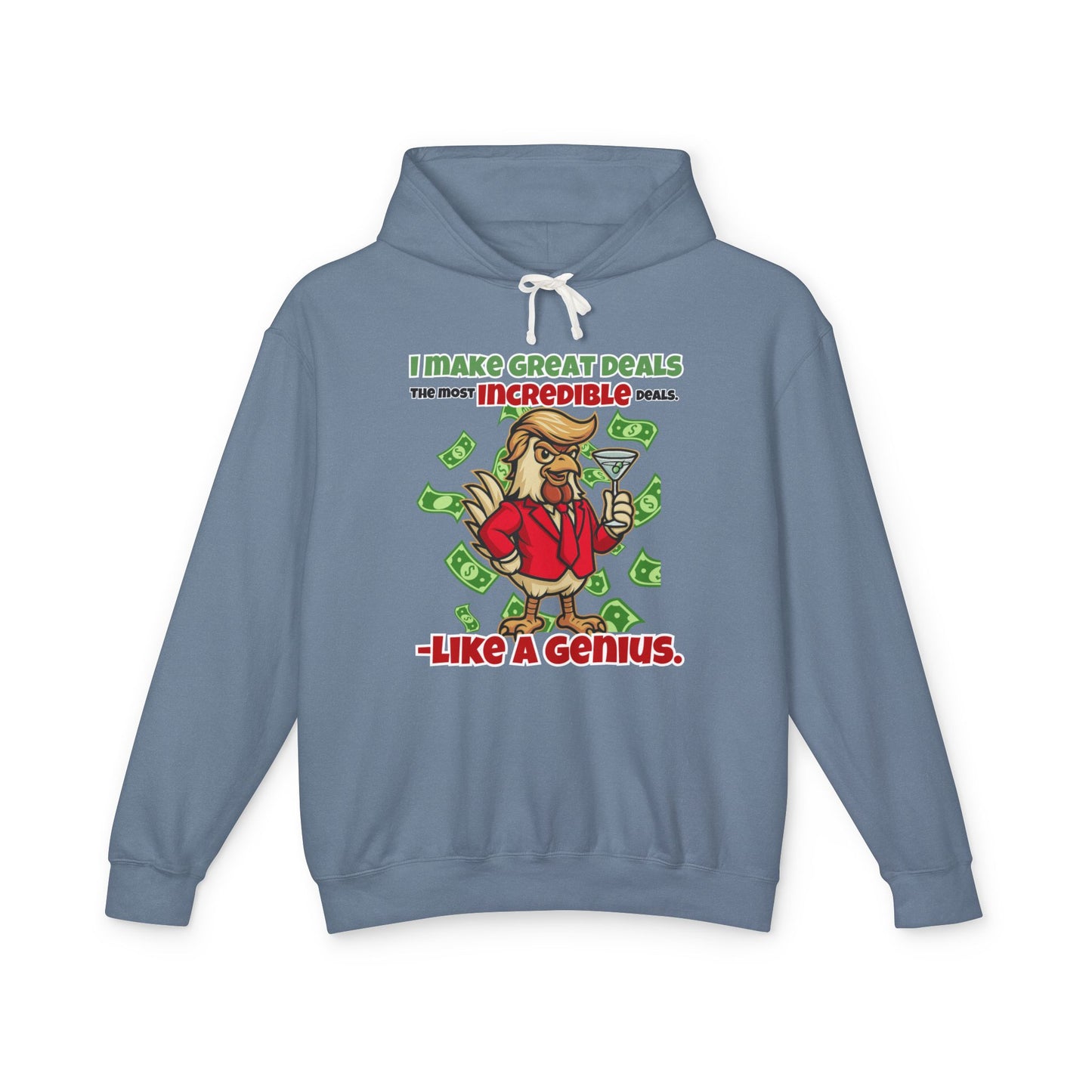 Like A Genius Hoodie – Funny Political Graphic Pullover | Unisex Relaxed Fit | Ethically Made & OEKO-TEX Certified Streetwear