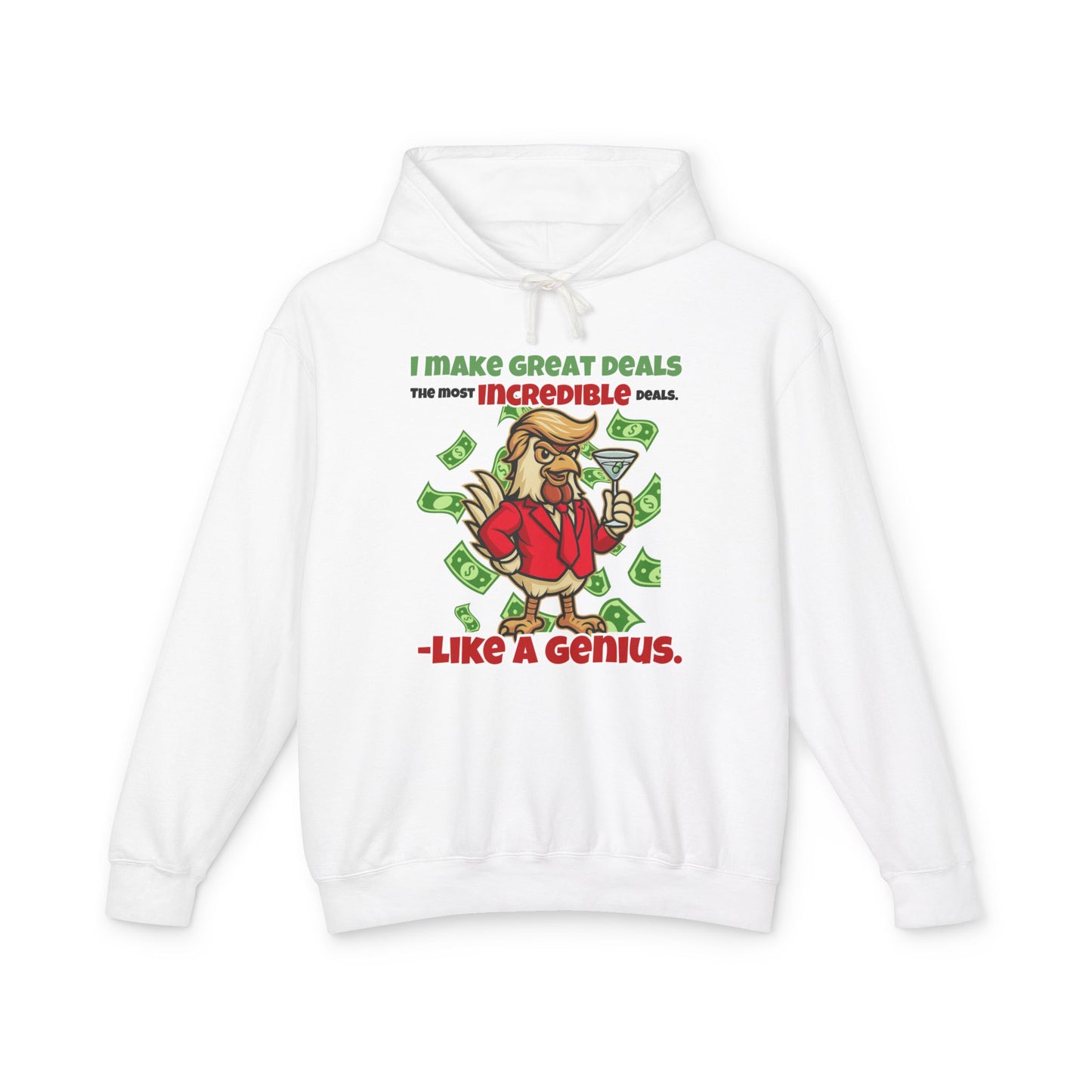 Like A Genius Hoodie – Funny Political Graphic Pullover | Unisex Relaxed Fit | Ethically Made & OEKO-TEX Certified Streetwear