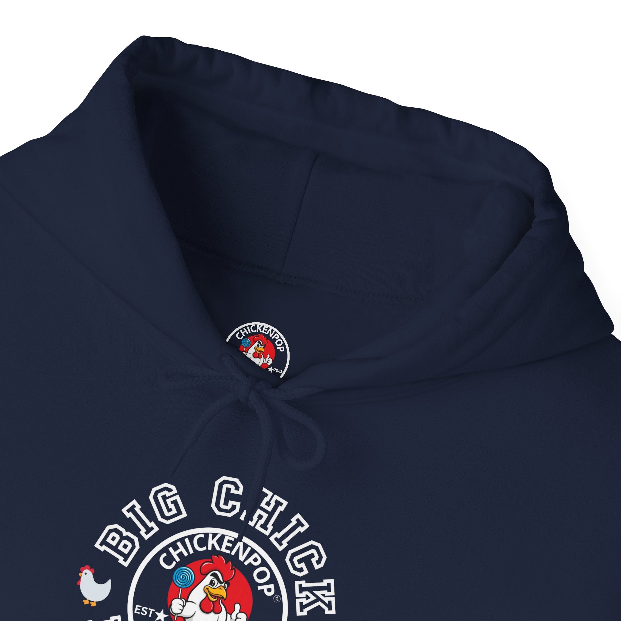 Big Chick Energy Unisex Hoodie — ChickenPop Apparel Logo Sweatshirt