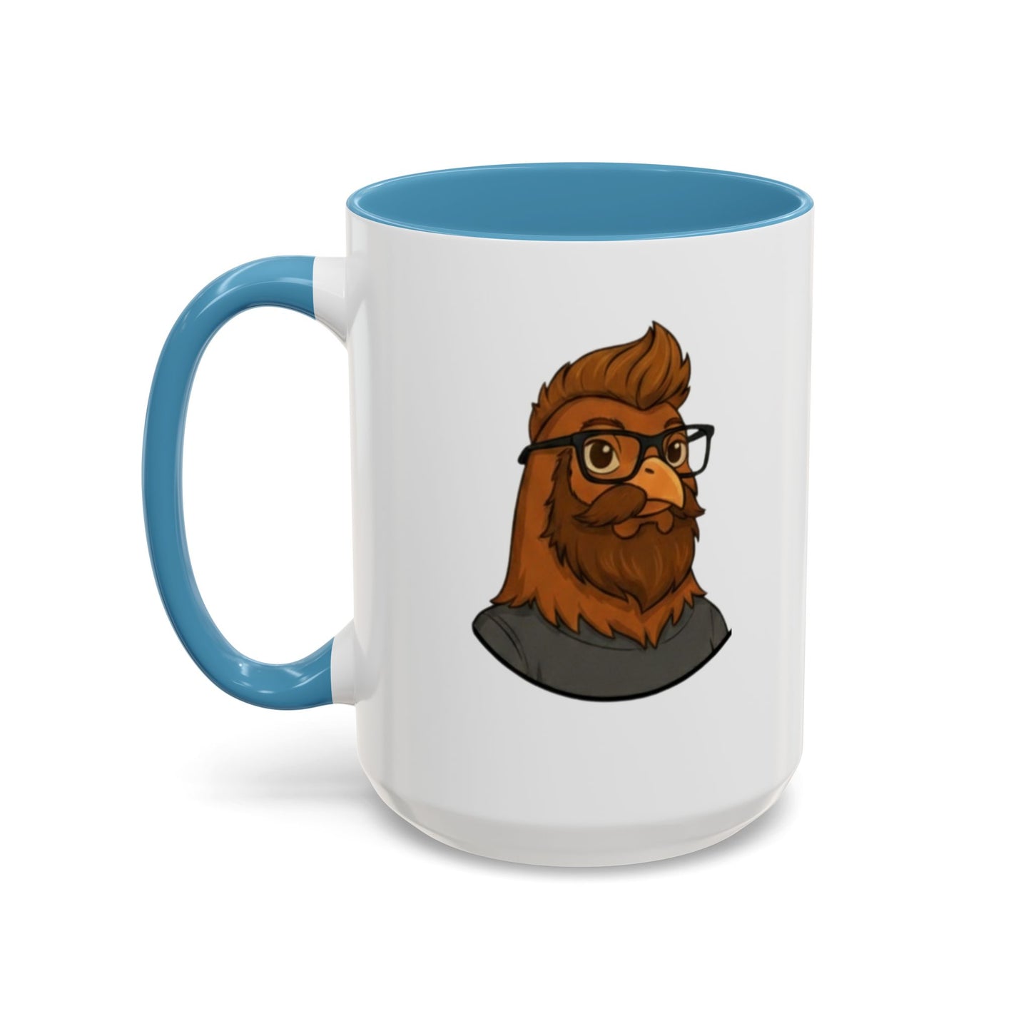 Get Clucked™ Custom Photo Chicken Mug – Personalized Cartoon Portrait Coffee Cup – Funny Gift for Couples, Friends & Pet Lovers