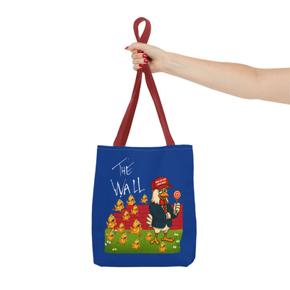 Another Chick Thru The Wall Tote Bag – Funny Political Chicken Graphic | Durable Eco-Friendly Canvas Shopper for Everyday Use