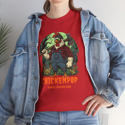 Zombie Chicken King Halloween Shirt – Funny Spooky T-Shirt