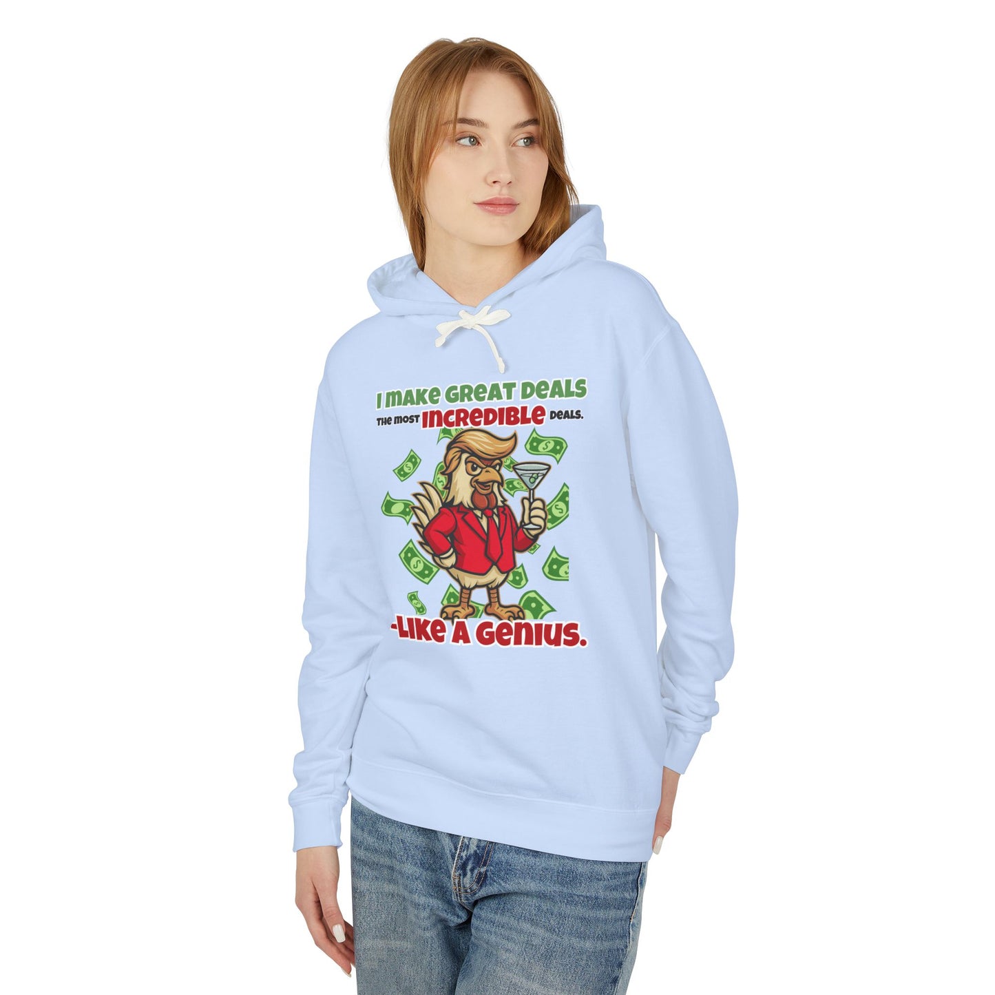 Like A Genius Hoodie – Funny Political Graphic Pullover | Unisex Relaxed Fit | Ethically Made & OEKO-TEX Certified Streetwear