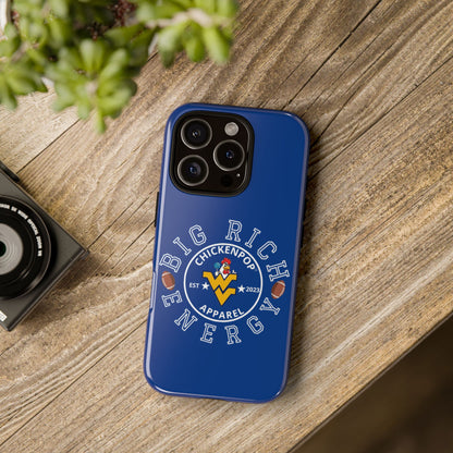 Don’t Be A Devries Funny Chicken Phone Case – Durable Dual-Layer Protection for iPhone, Samsung, Pixel – Matte or Glossy Finish Blue