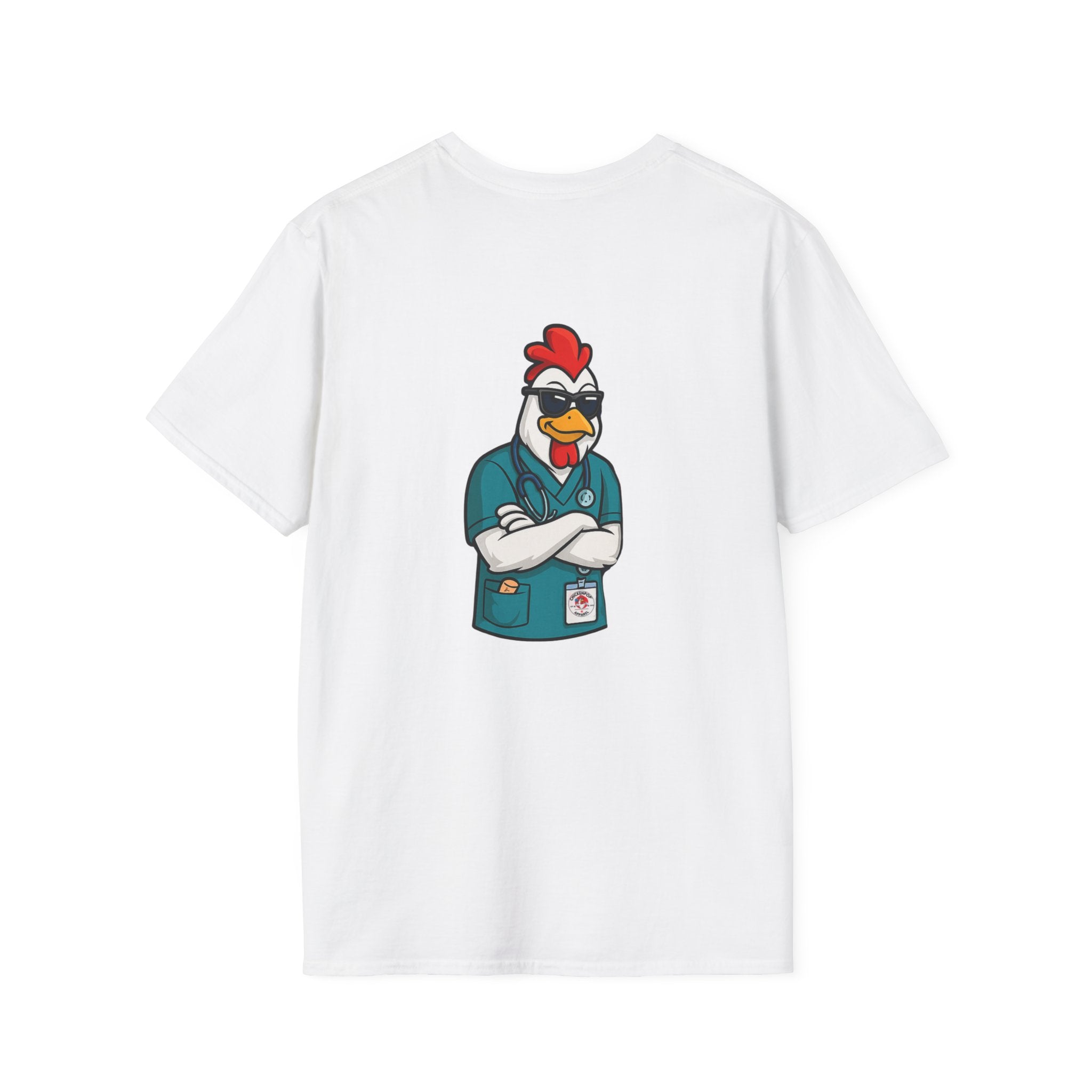 Code Sass™ Healthcare Chick logo T-Shirt – Funny Nursing Tee for Healthcare Workers | Unisex Comfort Fit by ChickenPop Apparel
