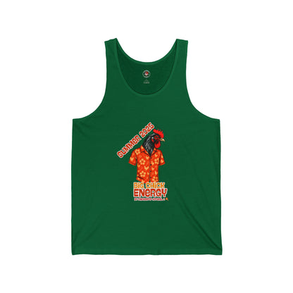 Big Chick Energy Summer Tank, Unisex Jersey Tank Top, Summer Apparel, Beachwear, Festival Top, Casual Wear