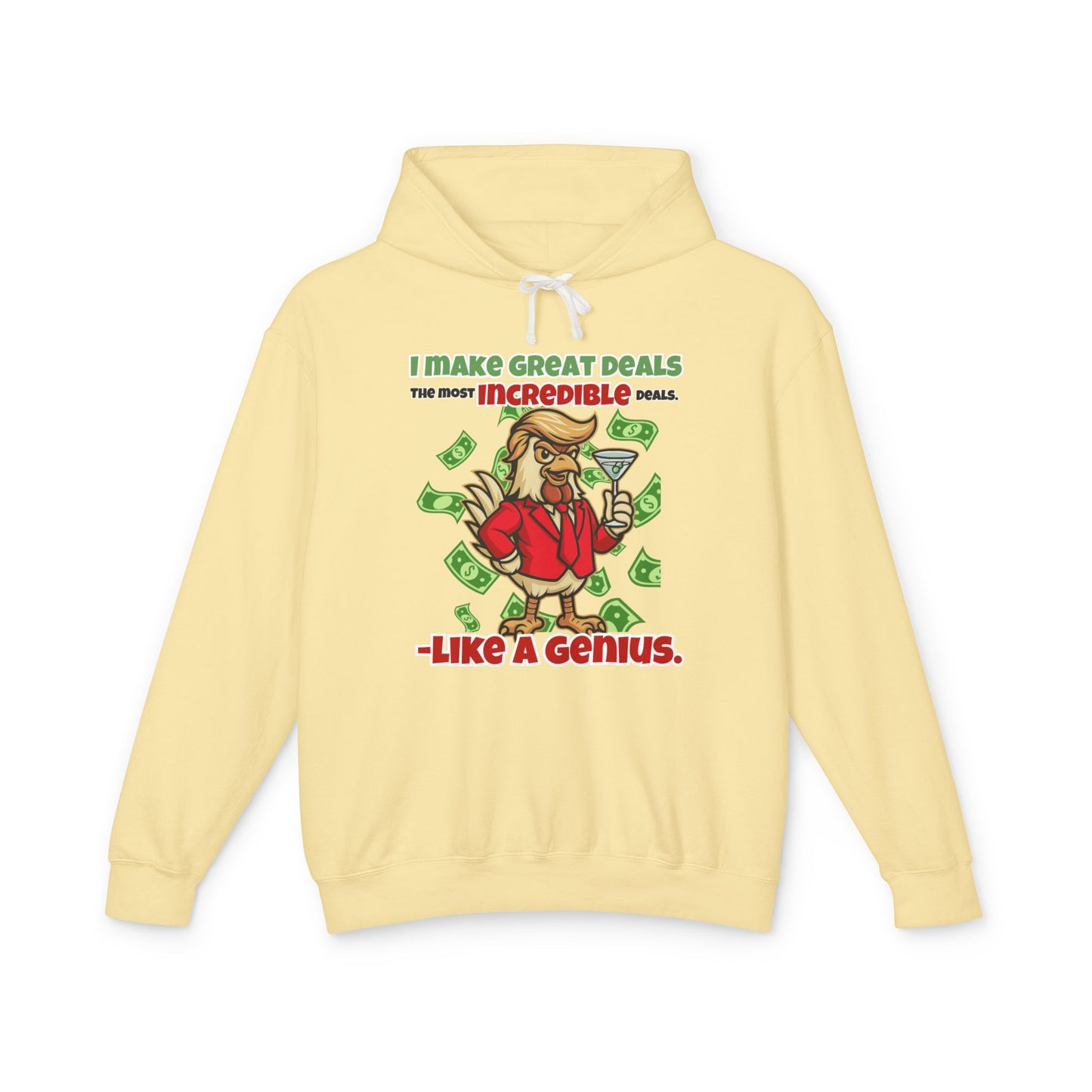 Like A Genius Hoodie – Funny Political Graphic Pullover | Unisex Relaxed Fit | Ethically Made & OEKO-TEX Certified Streetwear