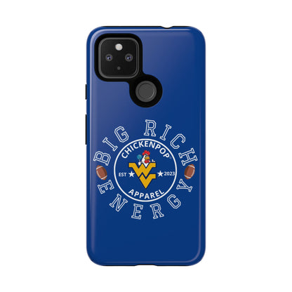 Don’t Be A Devries Funny Chicken Phone Case – Durable Dual-Layer Protection for iPhone, Samsung, Pixel – Matte or Glossy Finish Blue