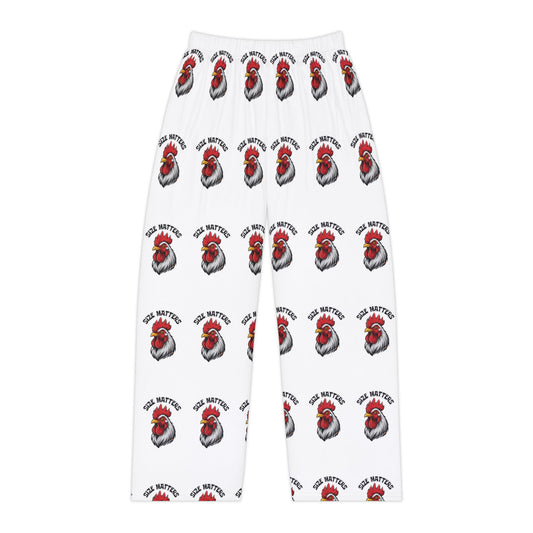 Size Matters Unisex Pajama Pants - Lightweight Brushed Polyester Lounge Trousers - Chickenpop Apparel Company