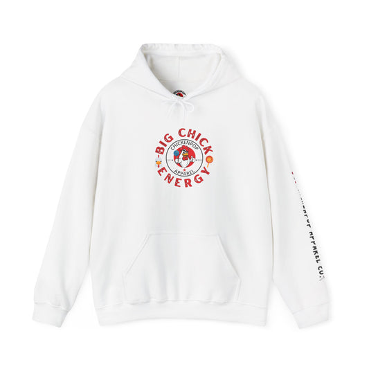 Big Chick Energy Unisex Hoodie — ChickenPop Apparel Logo Sweatshirt