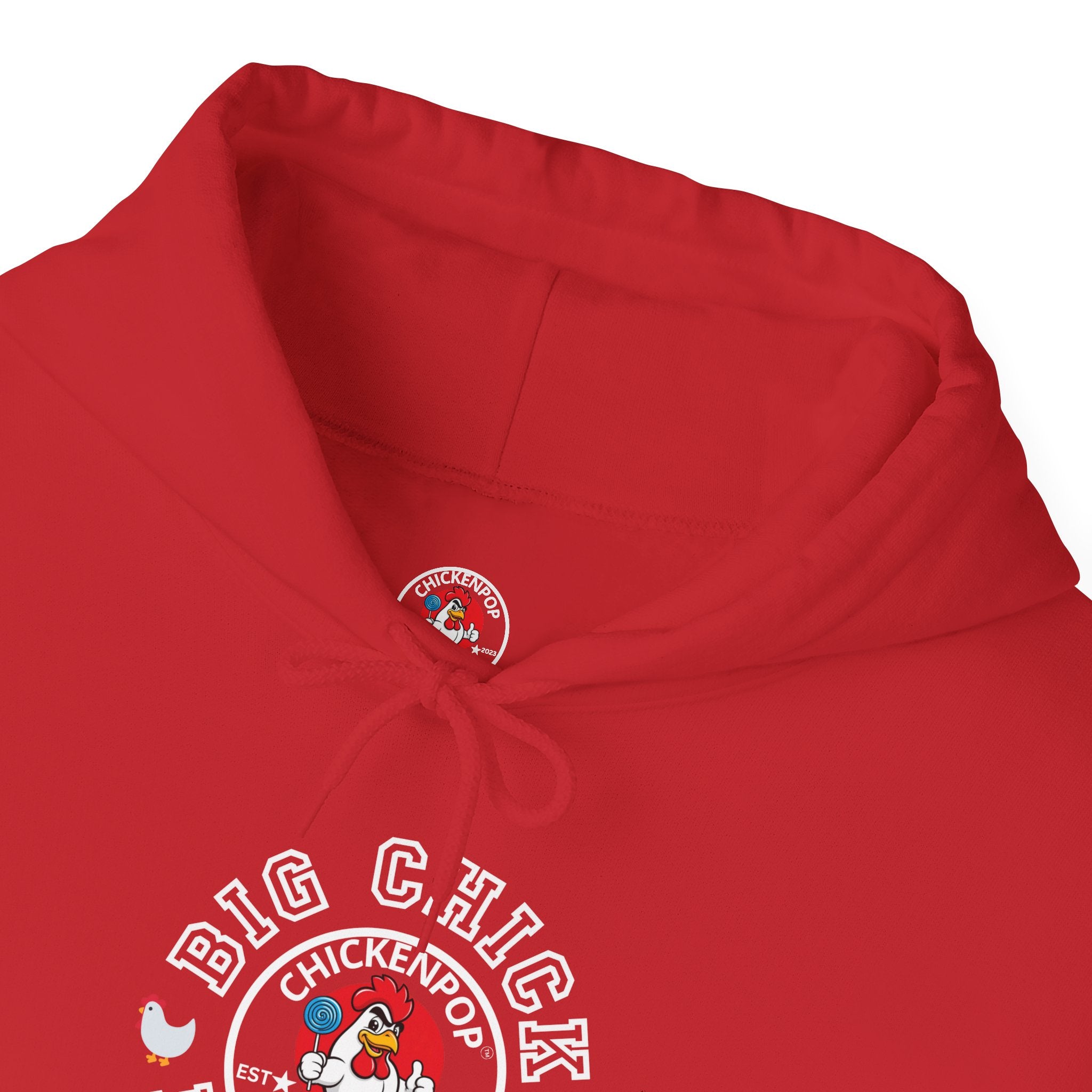 Big Chick Energy Unisex Hoodie — ChickenPop Apparel Logo Sweatshirt