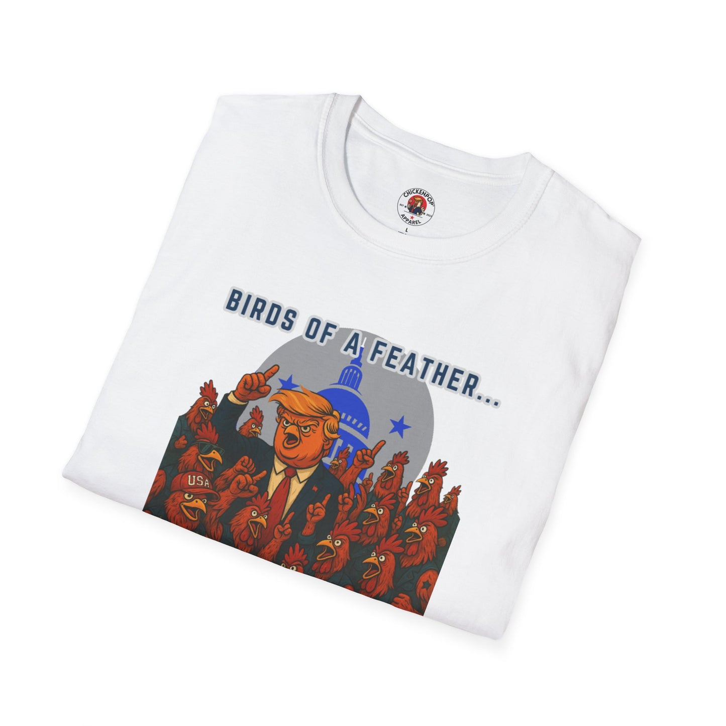 Birds of a Feather Storm Together T-Shirt – Funny Political Satire Tee for Free Thinkers & Rebel Minds