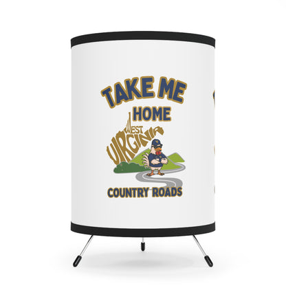 Coop Daddy Country Roads Lamp – WV Rooster Decor with 360° Print