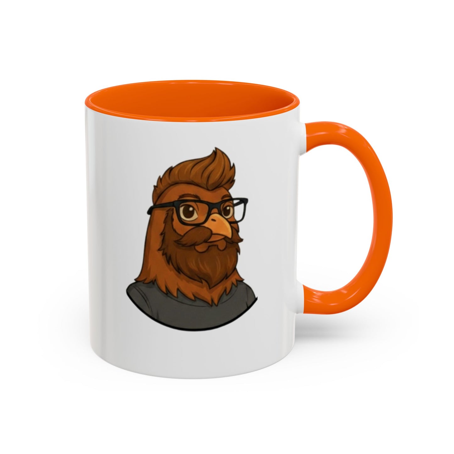 Get Clucked™ Custom Photo Chicken Mug – Personalized Cartoon Portrait Coffee Cup – Funny Gift for Couples, Friends & Pet Lovers