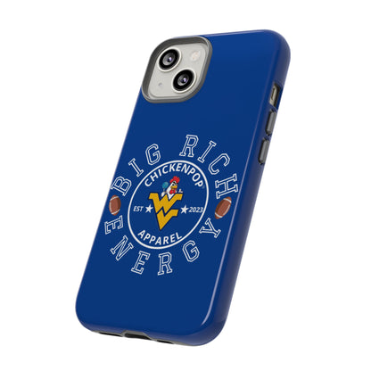 Don’t Be A Devries Funny Chicken Phone Case – Durable Dual-Layer Protection for iPhone, Samsung, Pixel – Matte or Glossy Finish Blue