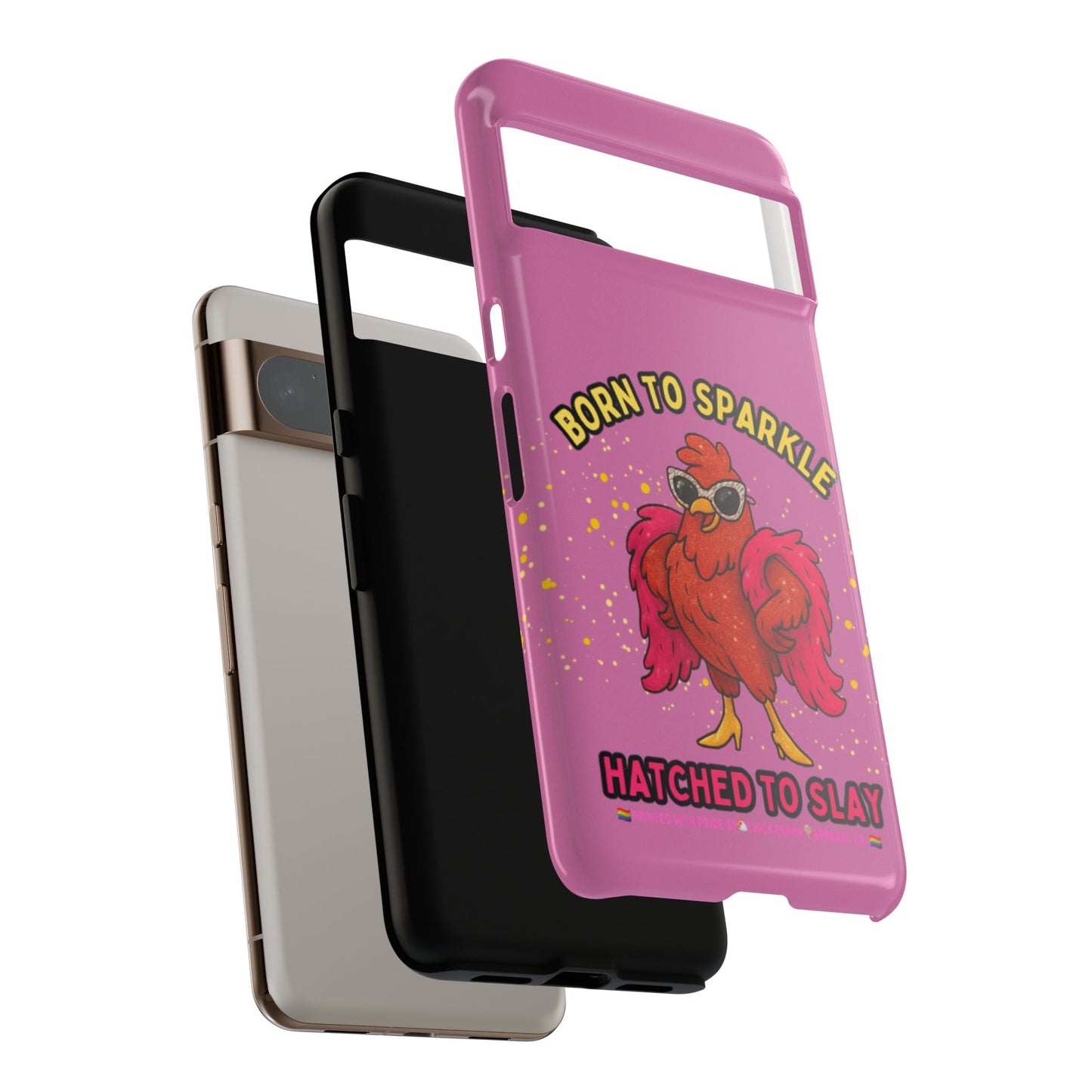 Phone Case - Born to Sparkle Hatched to Slay Logo Design