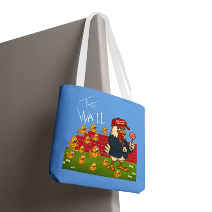 Another Chick Thru The Wall Tote Bag – Funny Political Chicken Graphic | Durable Eco-Friendly Canvas Shopper for Everyday Use