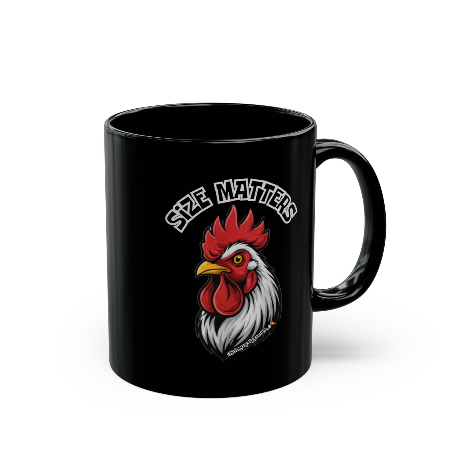 Funny Rooster Attitude Mug – Bold Black Chicken Coffee Mug with Slogan | ChickenPop Apparel Ceramic Cup (11oz & 15oz)