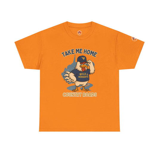 Take Me Home Country Roads WV Coop Daddy Tee – Funny West Virginia Rooster Shirt