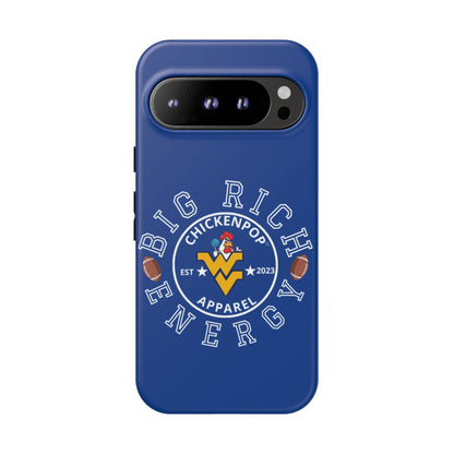 Don’t Be A Devries Funny Chicken Phone Case – Durable Dual-Layer Protection for iPhone, Samsung, Pixel – Matte or Glossy Finish Blue