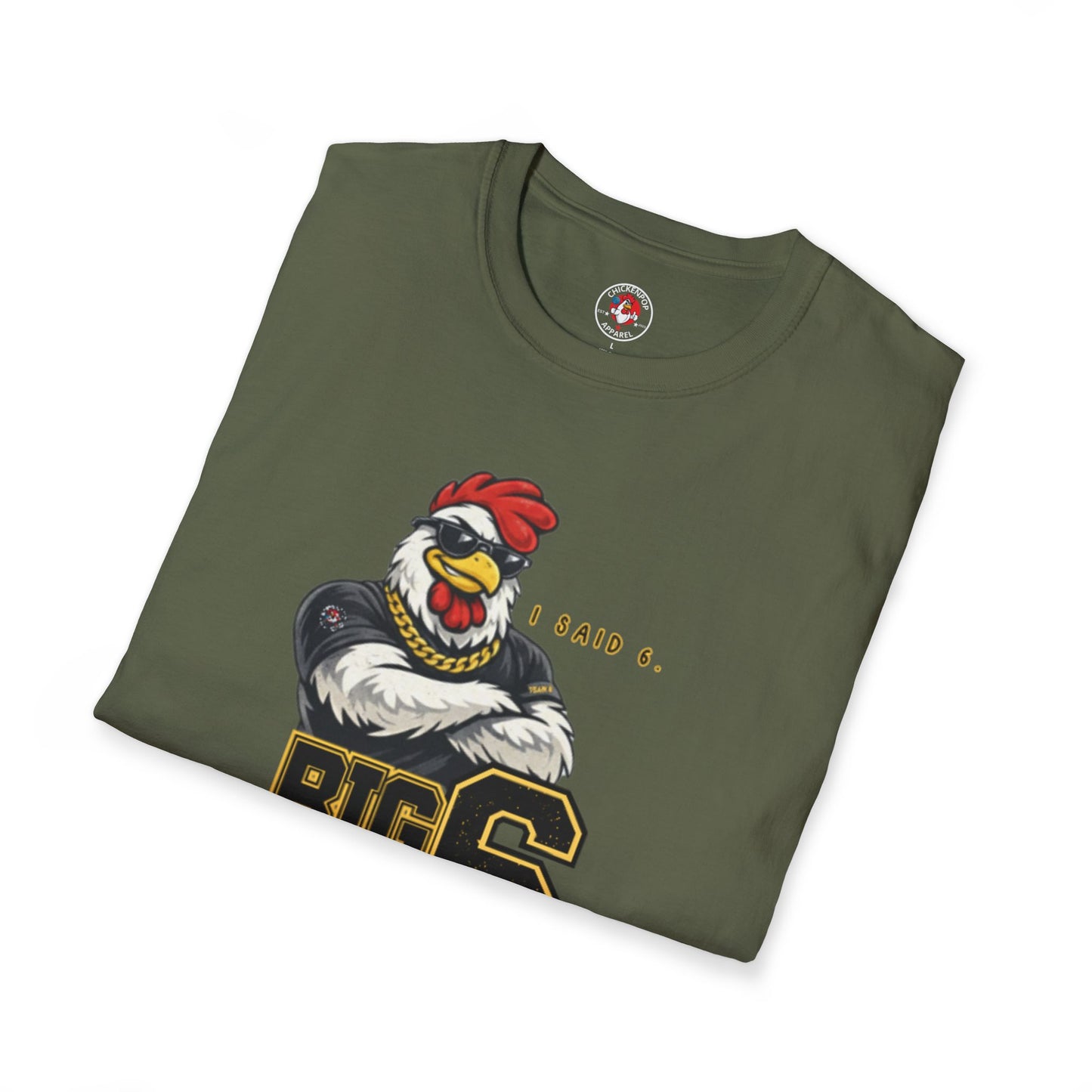 Big 6 Energy Tee – Team 6 | ChickenPop Apparel