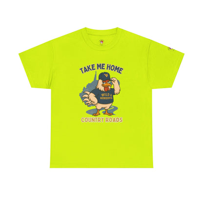 Take Me Home Country Roads WV Coop Daddy Tee – Funny West Virginia Rooster Shirt