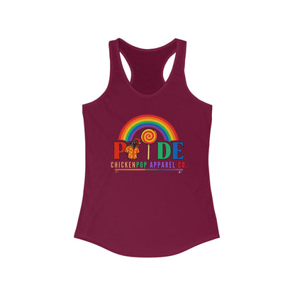 🏳️‍🌈 BCE Pride Racerback Tank – Cluck the Rules, Wear the Rainbow