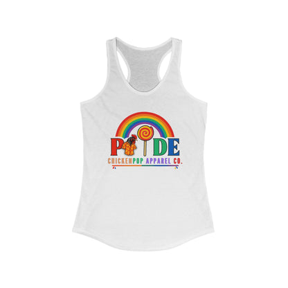 🏳️‍🌈 BCE Pride Racerback Tank – Cluck the Rules, Wear the Rainbow
