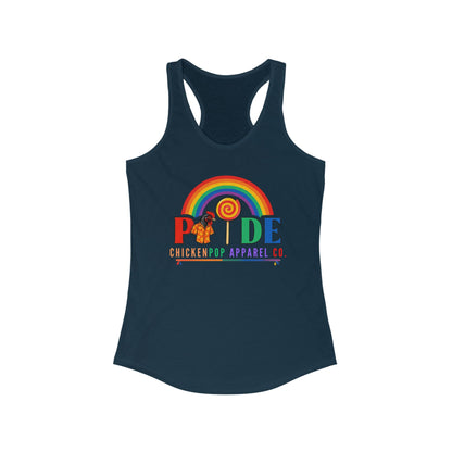 🏳️‍🌈 BCE Pride Racerback Tank – Cluck the Rules, Wear the Rainbow