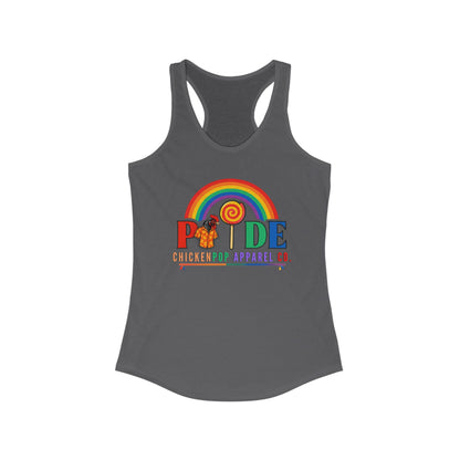 🏳️‍🌈 BCE Pride Racerback Tank – Cluck the Rules, Wear the Rainbow