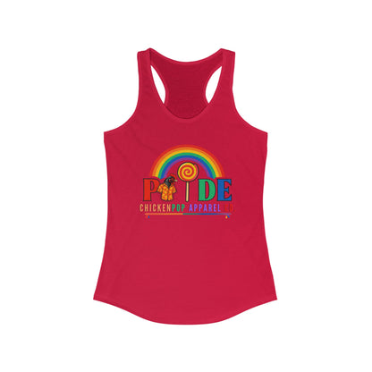 🏳️‍🌈 BCE Pride Racerback Tank – Cluck the Rules, Wear the Rainbow