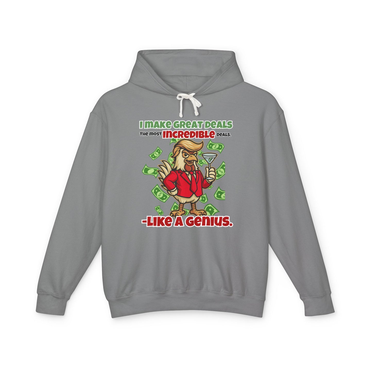 Like A Genius Hoodie – Funny Political Graphic Pullover | Unisex Relaxed Fit | Ethically Made & OEKO-TEX Certified Streetwear