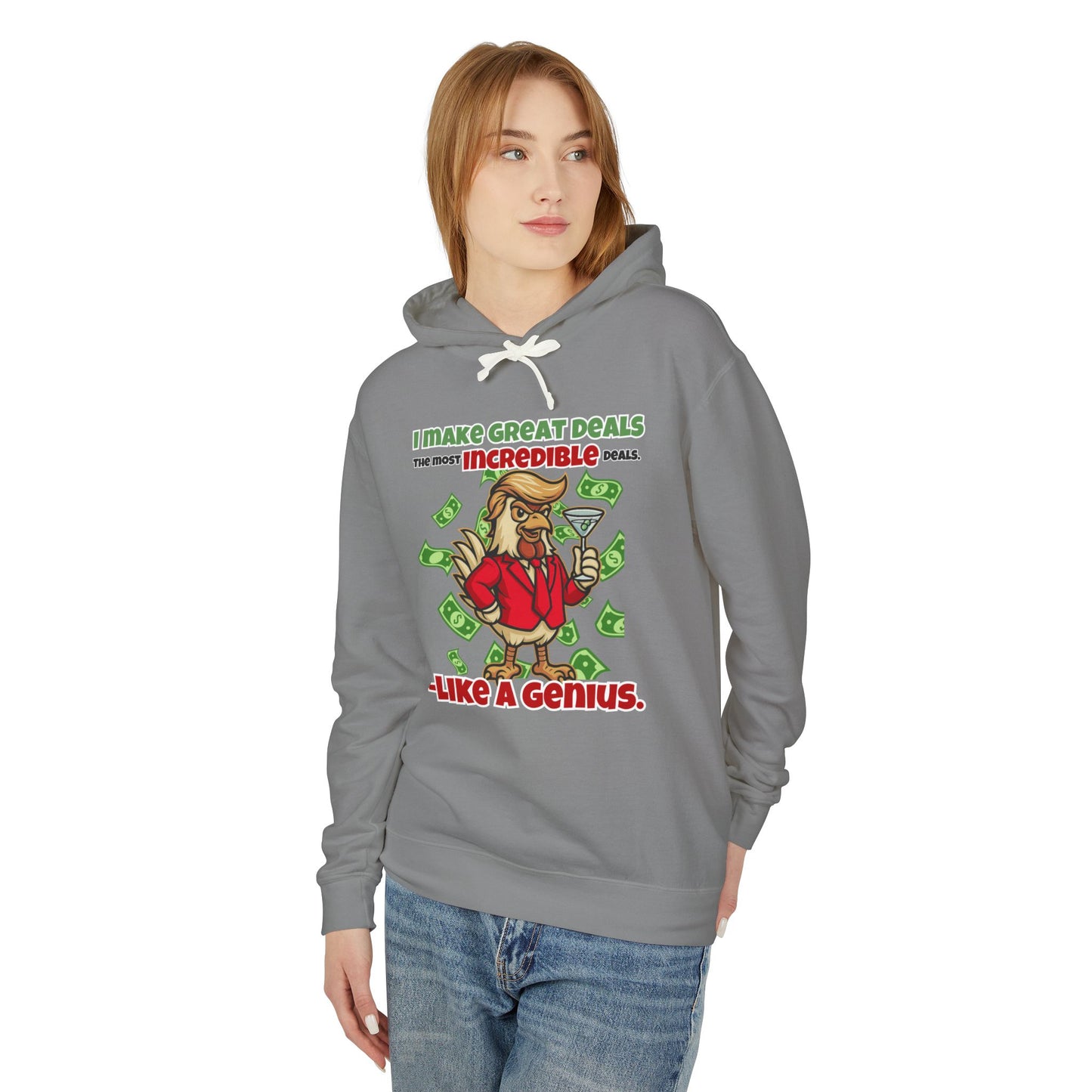 Like A Genius Hoodie – Funny Political Graphic Pullover | Unisex Relaxed Fit | Ethically Made & OEKO-TEX Certified Streetwear