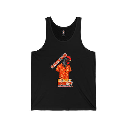 Big Chick Energy Summer Tank, Unisex Jersey Tank Top, Summer Apparel, Beachwear, Festival Top, Casual Wear
