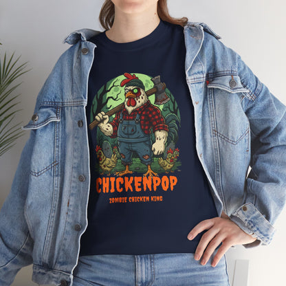 Zombie Chicken King Halloween Shirt – Funny Spooky T-Shirt
