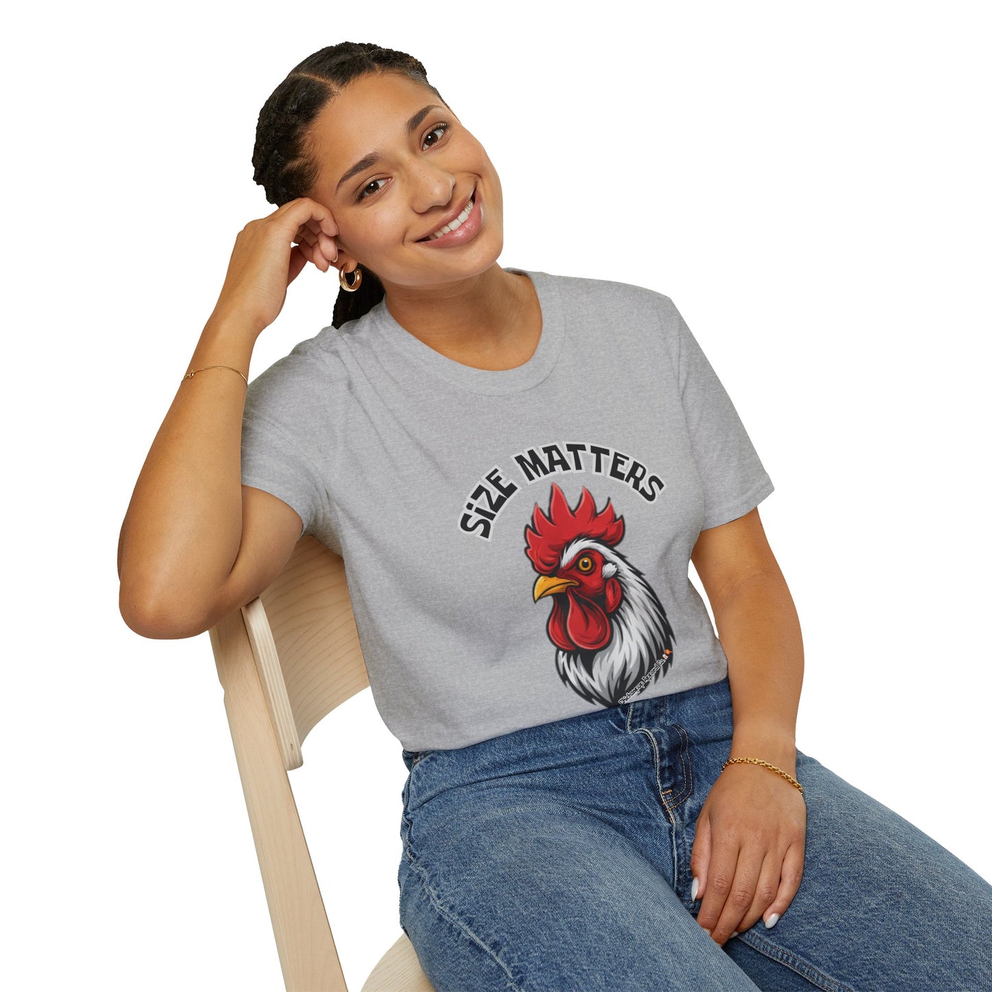 🤏SIZE MATTERS - The Cheeky Unisex ChickenPop Tee