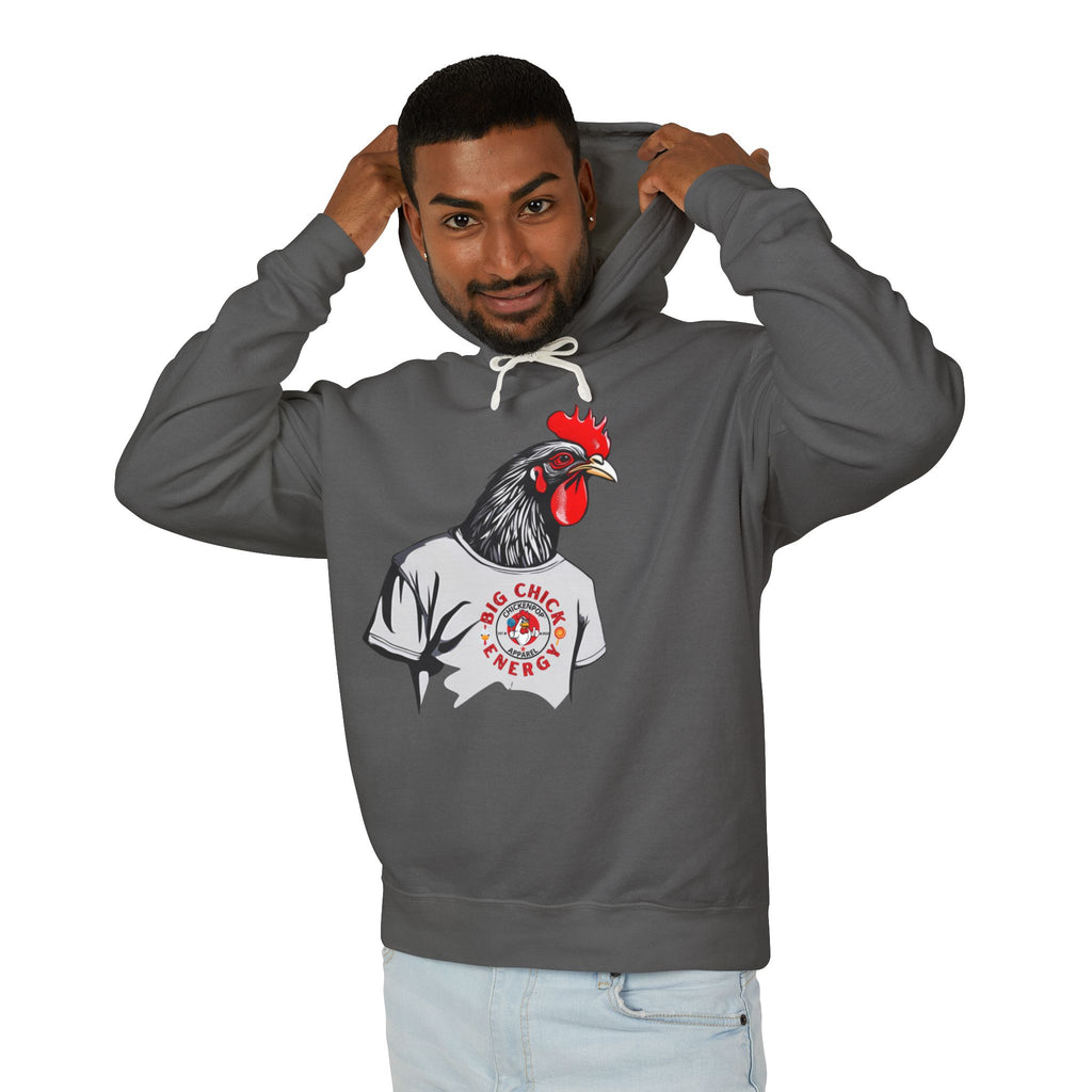 Big Chick Energy GIANT Rooster Hoodie – Bold Chicken Graphic Pullover