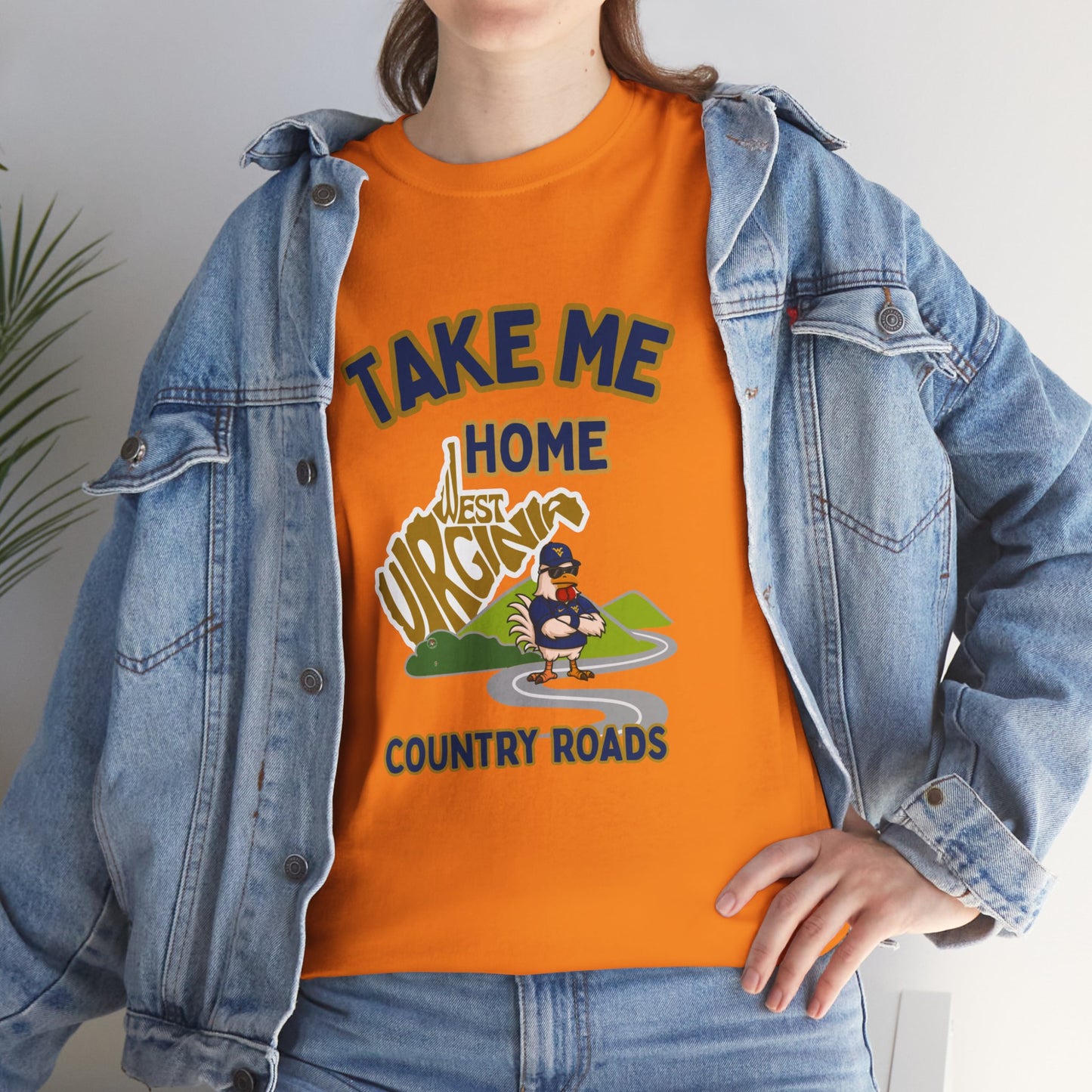 Take Me Home Country Roads WV Coop Daddy Tee – Funny West Virginia Rooster Shirt